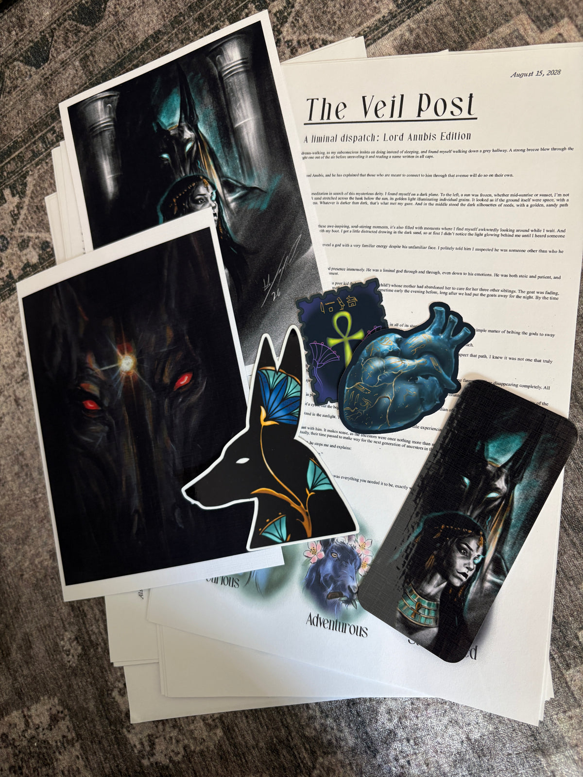 Lord Anubis Envelope Set