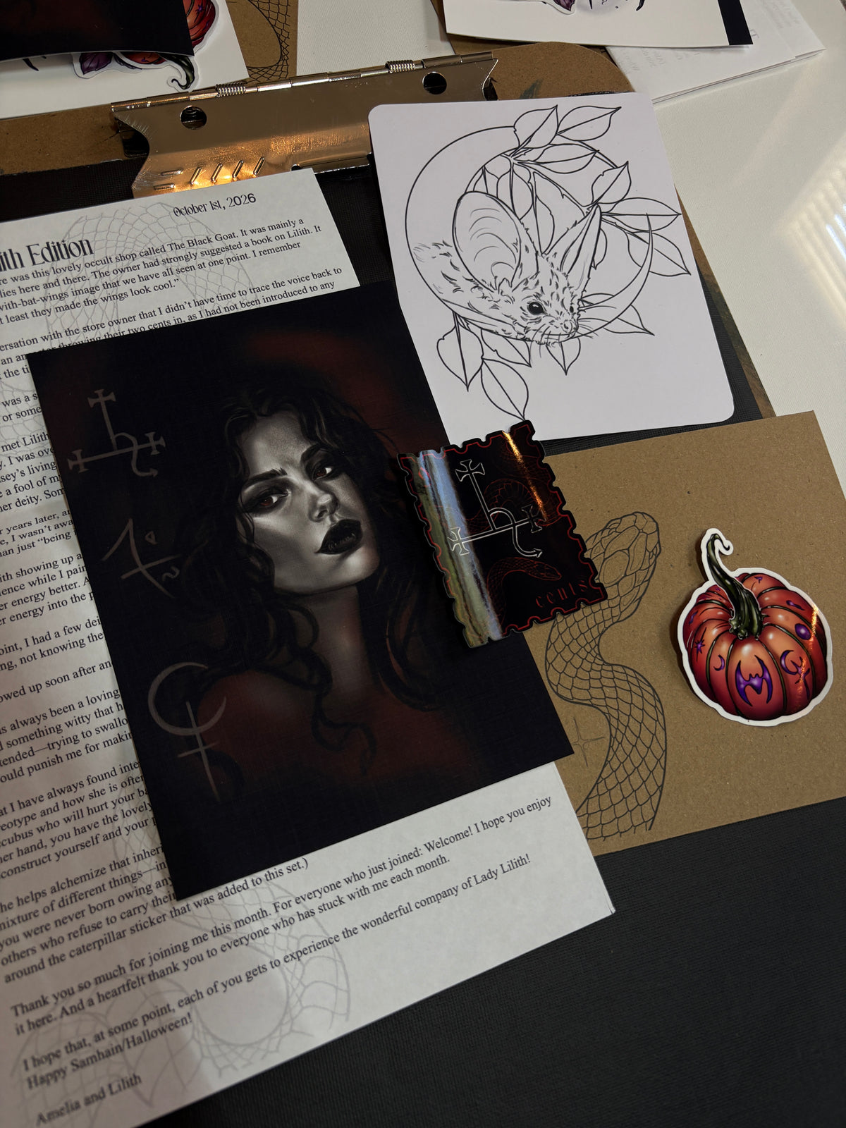 October Envelope-Lady Lilith Edition